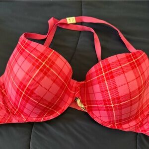 PINK Victoria's Secret Red Plaid Bra